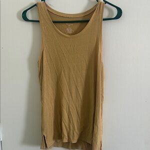 American Eagle Outfitters Ribbed Brown Tank Top